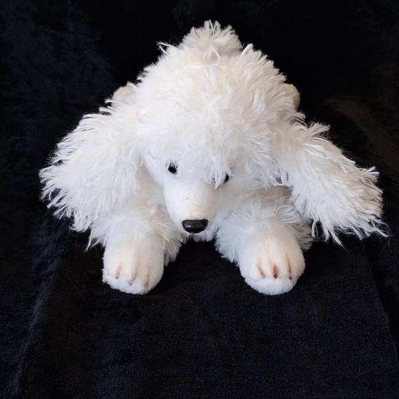 Vintage Yomiko Poodle Plush 7" Floppy Stuffed Animal Dog Pom Tail - Picture 2 of 7